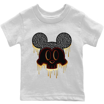 Jordan 3 Black Gold Sneaker Match Tees Skull Mouse Sneaker Tees Jordan 3 Black Gold Sneaker Release Tees Kids Shirts