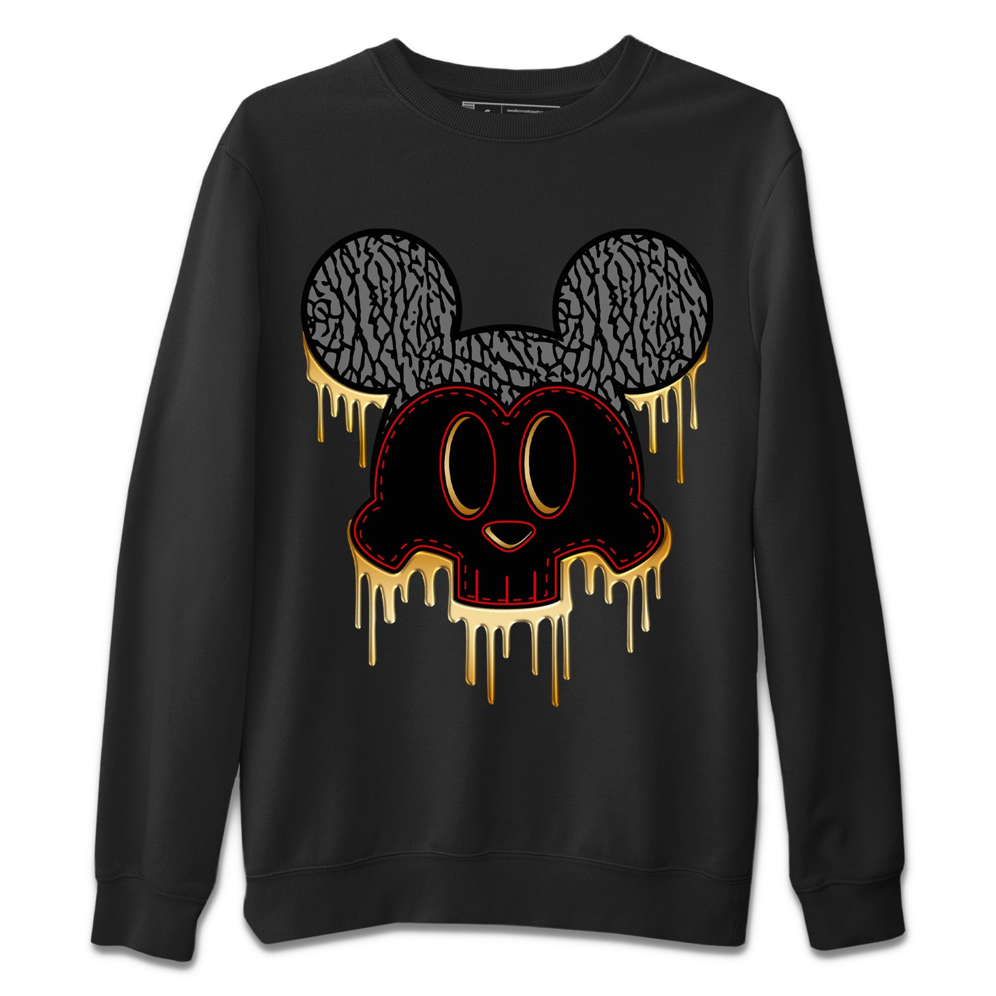Jordan 3 Black Gold Sneaker Match Tees Skull Mouse Sneaker Tees Jordan 3 Black Gold Sneaker Release Tees Unisex Shirts