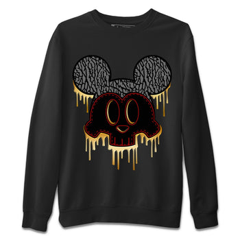 Jordan 3 Black Gold Sneaker Match Tees Skull Mouse Sneaker Tees Jordan 3 Black Gold Sneaker Release Tees Unisex Shirts
