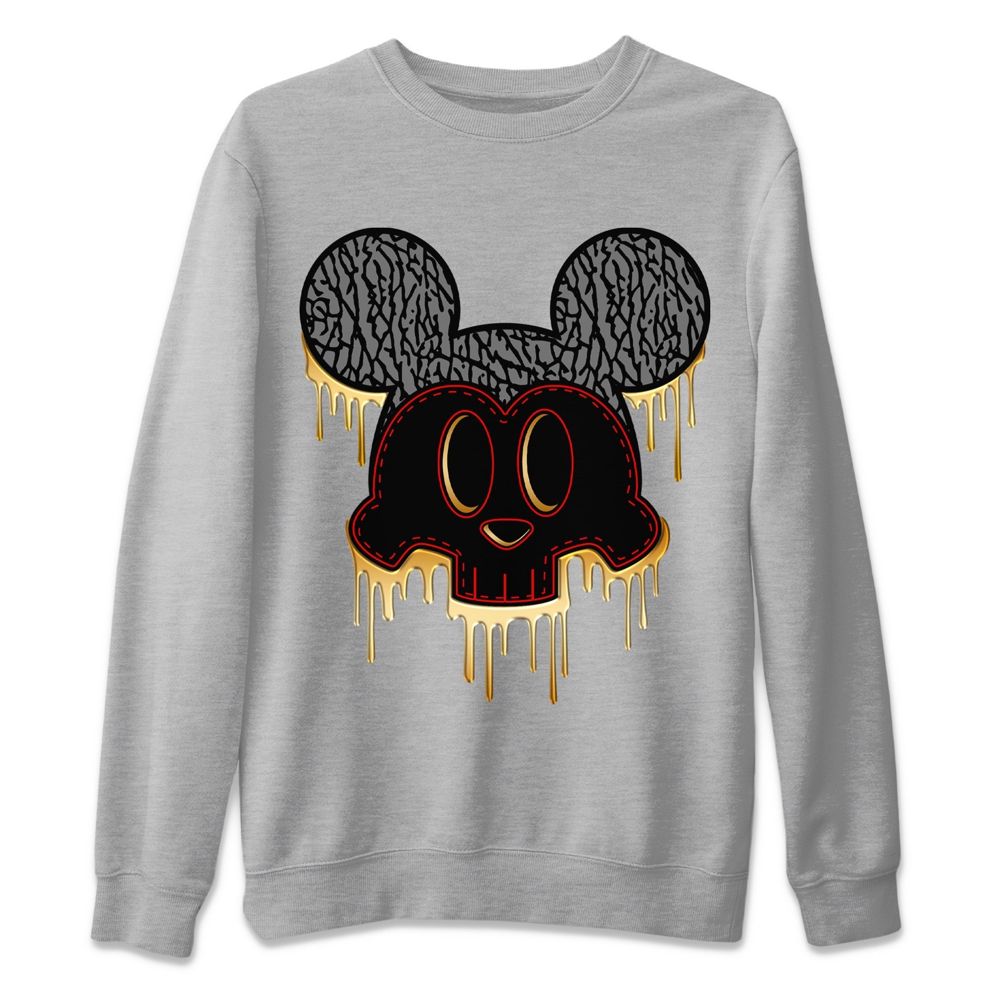 Jordan 3 Black Gold Sneaker Match Tees Skull Mouse Sneaker Tees Jordan 3 Black Gold Sneaker Release Tees Unisex Shirts