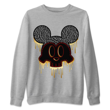Jordan 3 Black Gold Sneaker Match Tees Skull Mouse Sneaker Tees Jordan 3 Black Gold Sneaker Release Tees Unisex Shirts