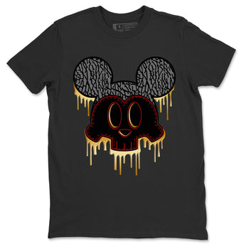 Jordan 3 Black Gold Sneaker Match Tees Skull Mouse Sneaker Tees Jordan 3 Black Gold Sneaker Release Tees Unisex Shirts