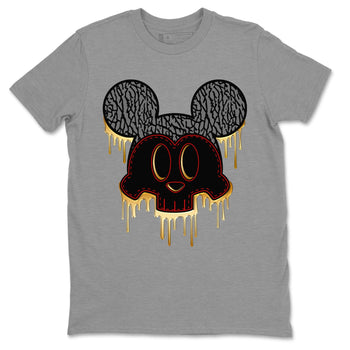 Jordan 3 Black Gold Sneaker Match Tees Skull Mouse Sneaker Tees Jordan 3 Black Gold Sneaker Release Tees Unisex Shirts