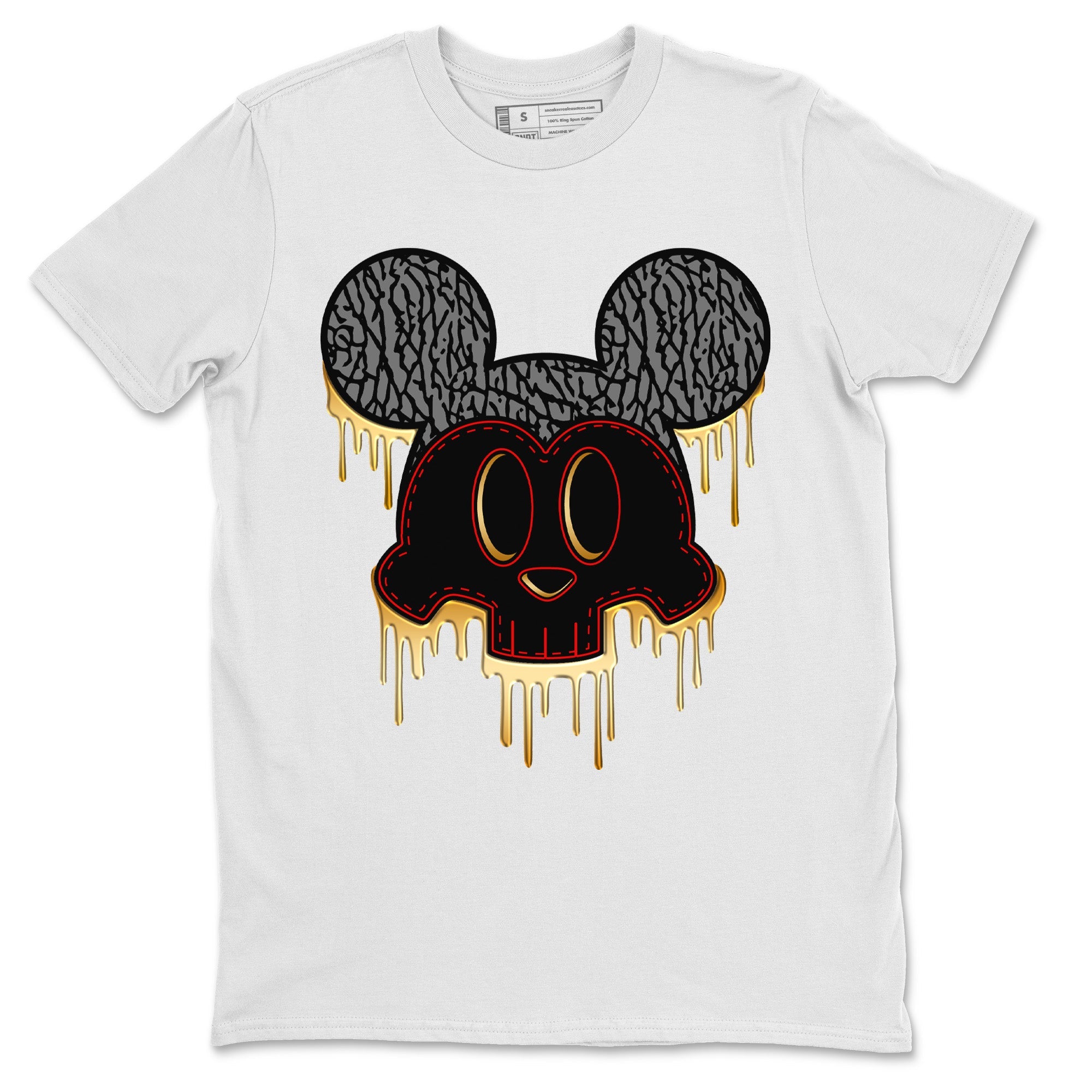 Jordan 3 Black Gold Sneaker Match Tees Skull Mouse Sneaker Tees Jordan 3 Black Gold Sneaker Release Tees Unisex Shirts