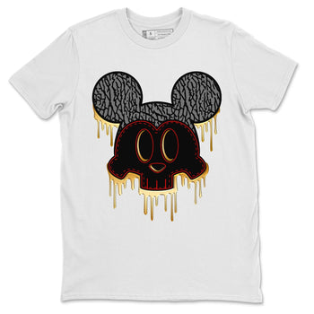 Jordan 3 Black Gold Sneaker Match Tees Skull Mouse Sneaker Tees Jordan 3 Black Gold Sneaker Release Tees Unisex Shirts