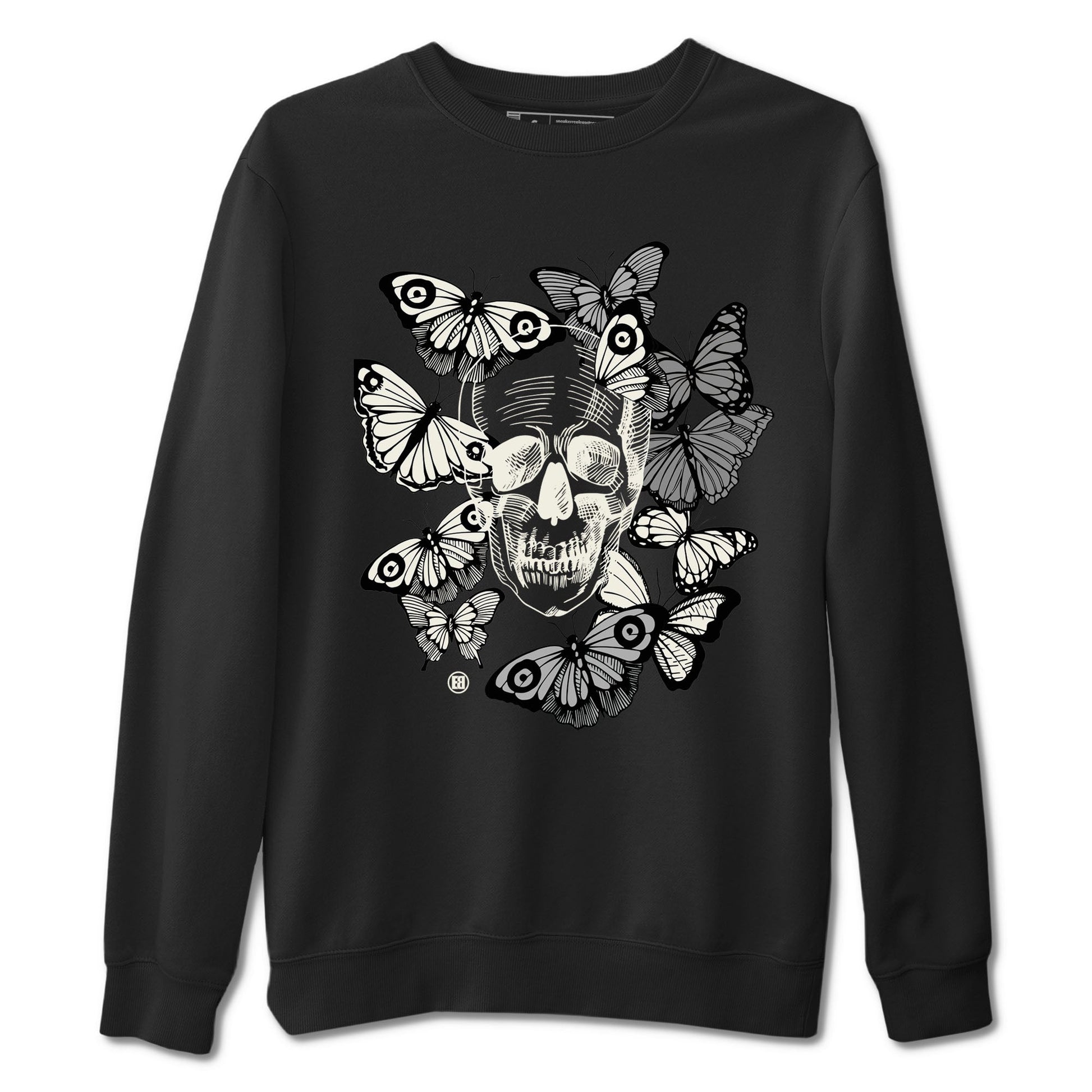 3 Ivory shirt to match jordans Skull With Butterflies sneaker tees Air Jordan 3 Ivory SNRT Sneaker Release Tees Streetwear unisex cotton Black 2 crew neck shirt