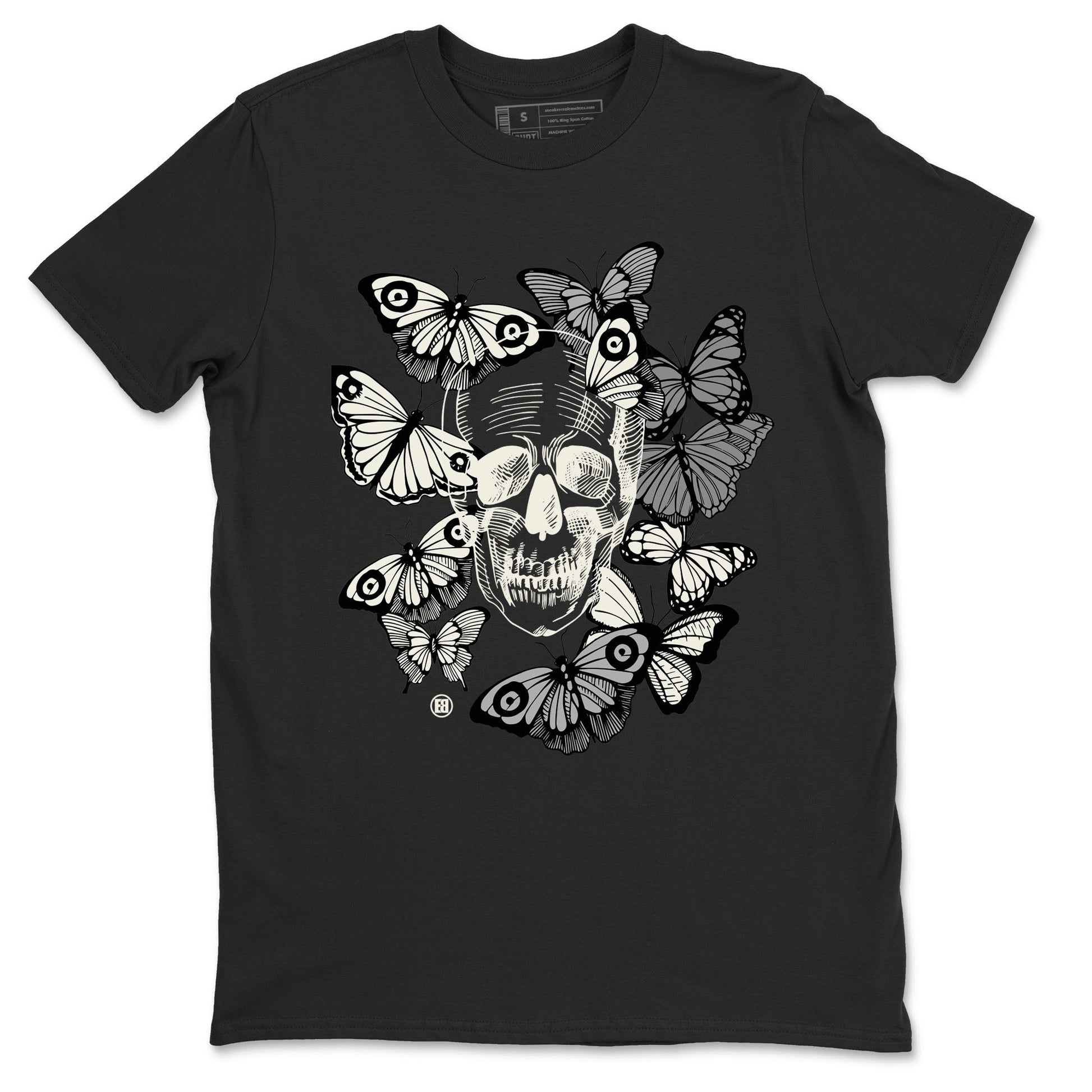 Skull With Butterflies SNRT Sneaker Tees - Air Jordan 3 Ivory - SNRT Sneaker Tee