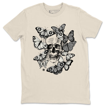 3 Ivory shirt to match jordans Skull With Butterflies sneaker tees Air Jordan 3 Ivory SNRT Sneaker Release Tees Streetwear unisex cotton Natural 2 crew neck shirt