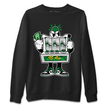Air Jordan 1 Celtics Sneaker Match Tees Slot Machine Sneaker Tees Air Jordan 1 High OG Celtics Sneaker Release Tees Unisex Shirts Black 2