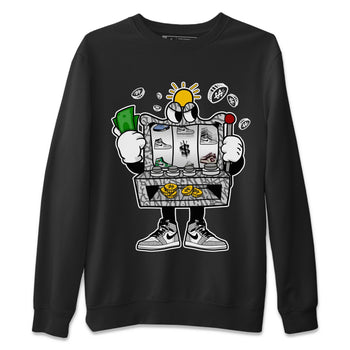 Jordan 1 White Cement Sneaker Match Tees Slot Machine Sneaker Tees Jordan 1 White Cement Sneaker Release Tees Unisex Shirts
