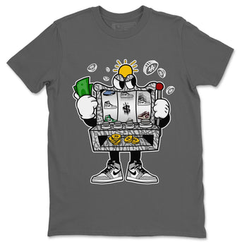 Jordan 1 White Cement Sneaker Match Tees Slot Machine Sneaker Tees Jordan 1 White Cement Sneaker Release Tees Unisex Shirts