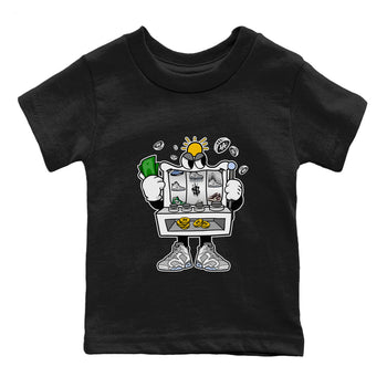 Jordan 6 Cool Grey Sneaker Match Tees Slot Machine Sneaker Tees Jordan 6 Cool Grey Sneaker Release Tees Kids Shirts