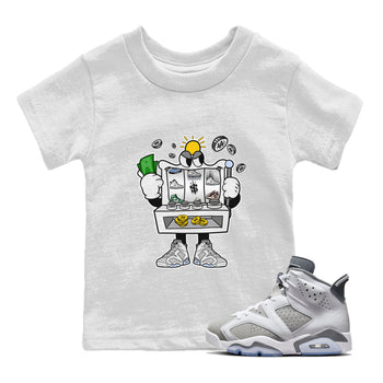 Jordan 6 Cool Grey Sneaker Match Tees Slot Machine Sneaker Tees Jordan 6 Cool Grey Sneaker Release Tees Kids Shirts