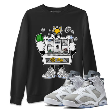 Jordan 6 Cool Grey Sneaker Match Tees Slot Machine Sneaker Tees Jordan 6 Cool Grey Sneaker Release Tees Unisex Shirts