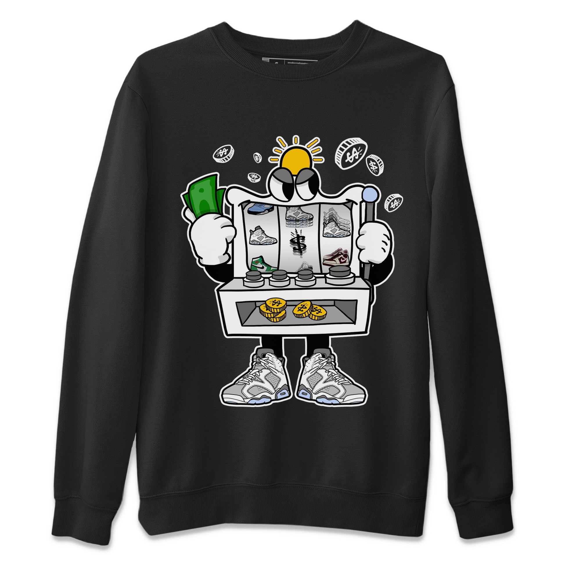 Jordan 6 Cool Grey Sneaker Match Tees Slot Machine Sneaker Tees Jordan 6 Cool Grey Sneaker Release Tees Unisex Shirts