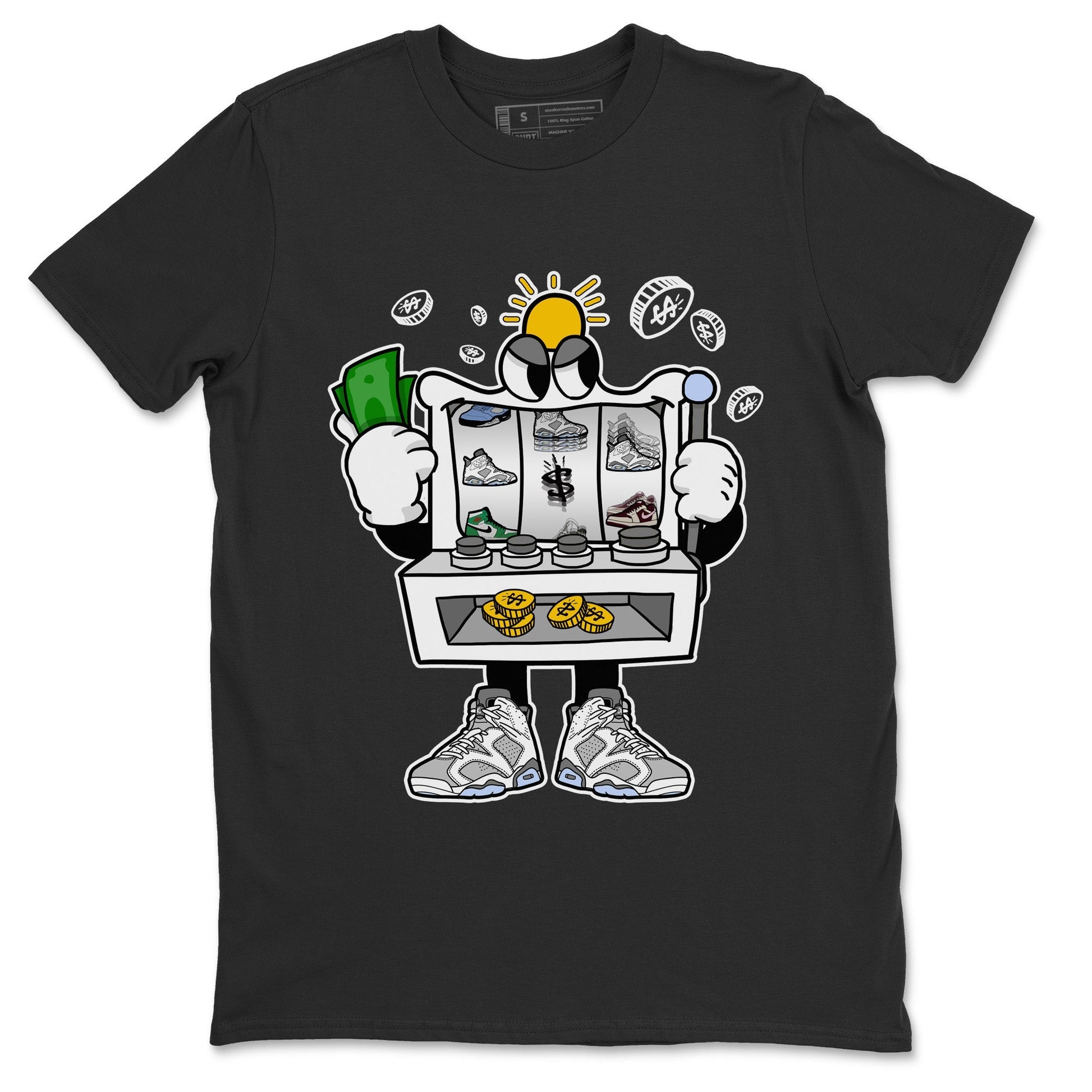 Jordan 6 Cool Grey Sneaker Match Tees Slot Machine Sneaker Tees Jordan 6 Cool Grey Sneaker Release Tees Unisex Shirts