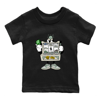 Dunk Low Mica Green Sneaker Match Tees Slot Machine Sneaker Tees Dunk Mica Green Sneaker Release Tees Kids Shirts Black 2
