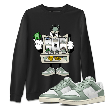 Dunk Low Mica Green Sneaker Match Tees Slot Machine Sneaker Tees Dunk Mica Green Sneaker Release Tees Unisex Shirts Black 1