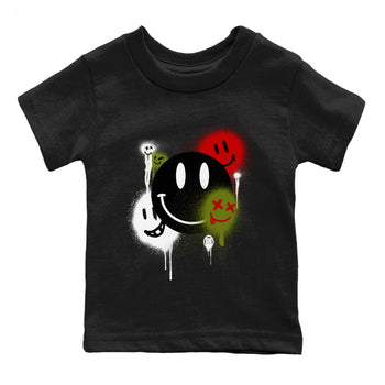 Air Jordan 1 Travis Scott Olive Smile Painting Baby and Kids Sneaker Tees Air Jordan 1 Low x Travis Scott x Olive Kids Sneaker Tees Washing and Care Tip