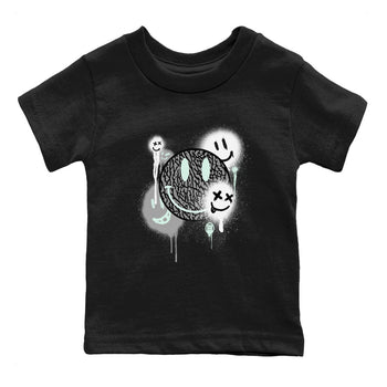 3s Green Glow shirt to match jordans Smile Painting sneaker tees Air Jordan 3 Green Glow SNRT sneaker release tees baby toddler Black 2 cotton Shirt