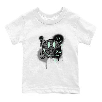 3s Green Glow shirt to match jordans Smile Painting sneaker tees Air Jordan 3 Green Glow SNRT sneaker release tees baby toddler White 2 cotton Shirt