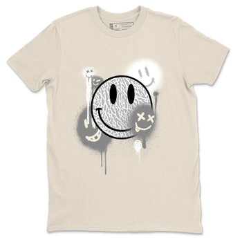 Smile Painting sneaker match tees to Ivory 3s street fashion brand for shirts to match Jordans SNRT Sneaker Tees Air Jordan 3 Craft 'Ivory' unisex t-shirt Natural 2 unisex shirt