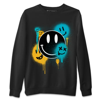 Jordan 5 Aqua Sneaker Match Tees Smile Painting Sneaker Tees Jordan 5 Aqua Sneaker Release Tees Unisex Shirts