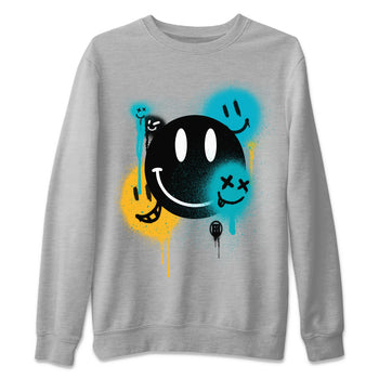 Jordan 5 Aqua Sneaker Match Tees Smile Painting Sneaker Tees Jordan 5 Aqua Sneaker Release Tees Unisex Shirts