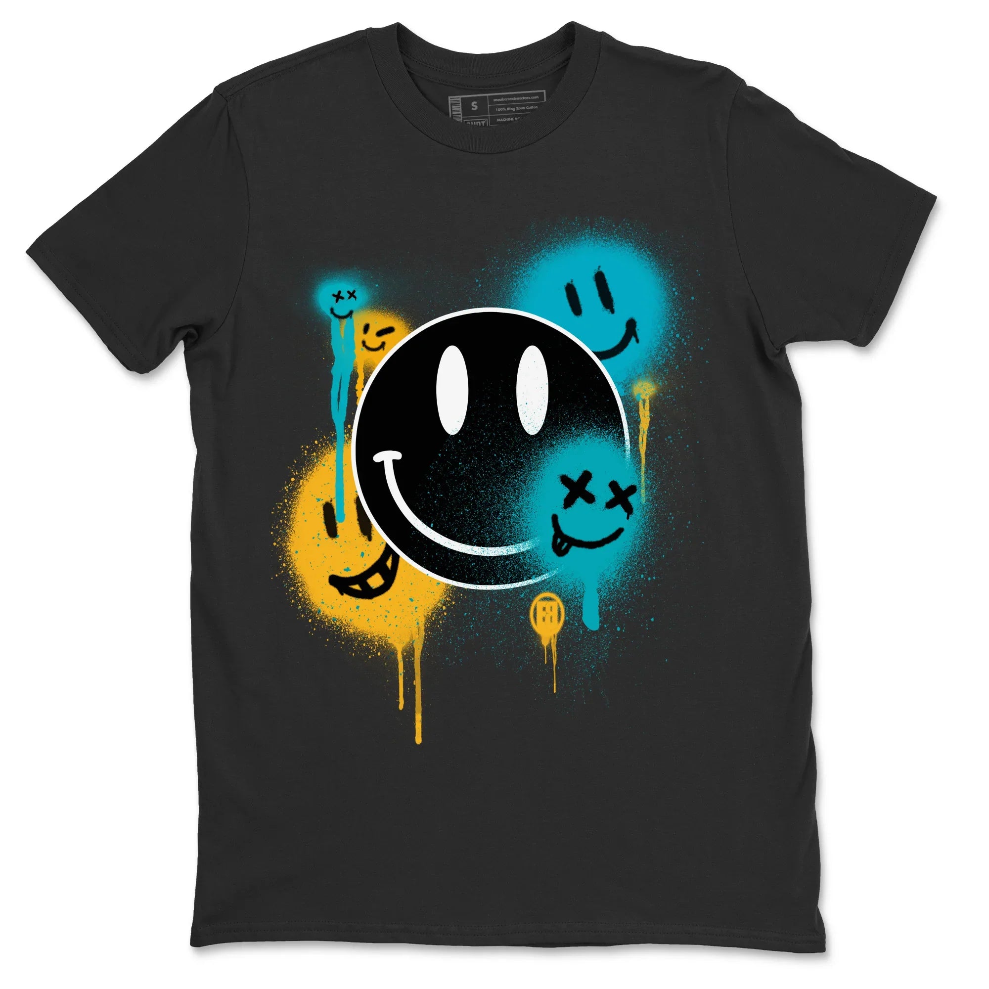 Jordan 5 Aqua Sneaker Match Tees Smile Painting Sneaker Tees Jordan 5 Aqua Sneaker Release Tees Unisex Shirts