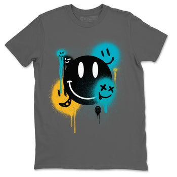 Jordan 5 Aqua Sneaker Match Tees Smile Painting Sneaker Tees Jordan 5 Aqua Sneaker Release Tees Unisex Shirts