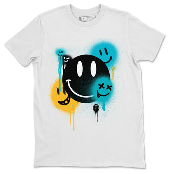 Jordan 5 Aqua Sneaker Match Tees Smile Painting Sneaker Tees Jordan 5 Aqua Sneaker Release Tees Unisex Shirts