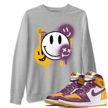 Jordan 1 Brotherhood Sneaker Match Tees Smile Painting Sneaker Tees Jordan 1 Brotherhood Sneaker Release Tees Unisex Shirts