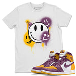 Jordan 1 Brotherhood Sneaker Match Tees Smile Painting Sneaker Tees Jordan 1 Brotherhood Sneaker Release Tees Unisex Shirts