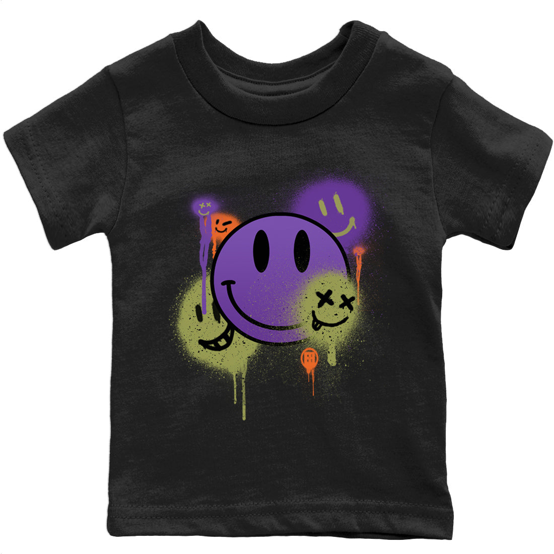 Jordan 4 Canyon Purple Sneaker Match Tees Smile Painting Sneaker Tees Jordan 4 Canyon Purple Sneaker Release Tees Kids Shirts