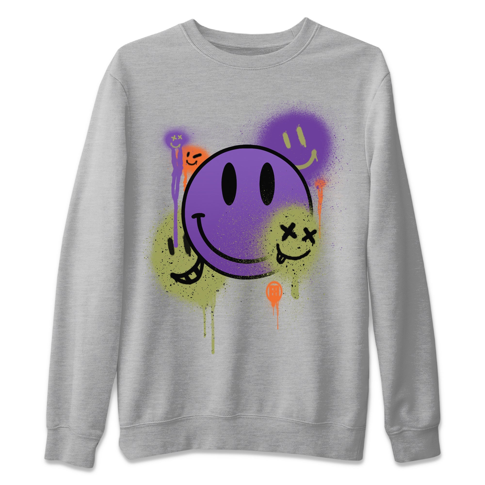 Jordan 4 Canyon Purple Sneaker Match Tees Smile Painting Sneaker Tees Jordan 4 Canyon Purple Sneaker Release Tees Unisex Shirts