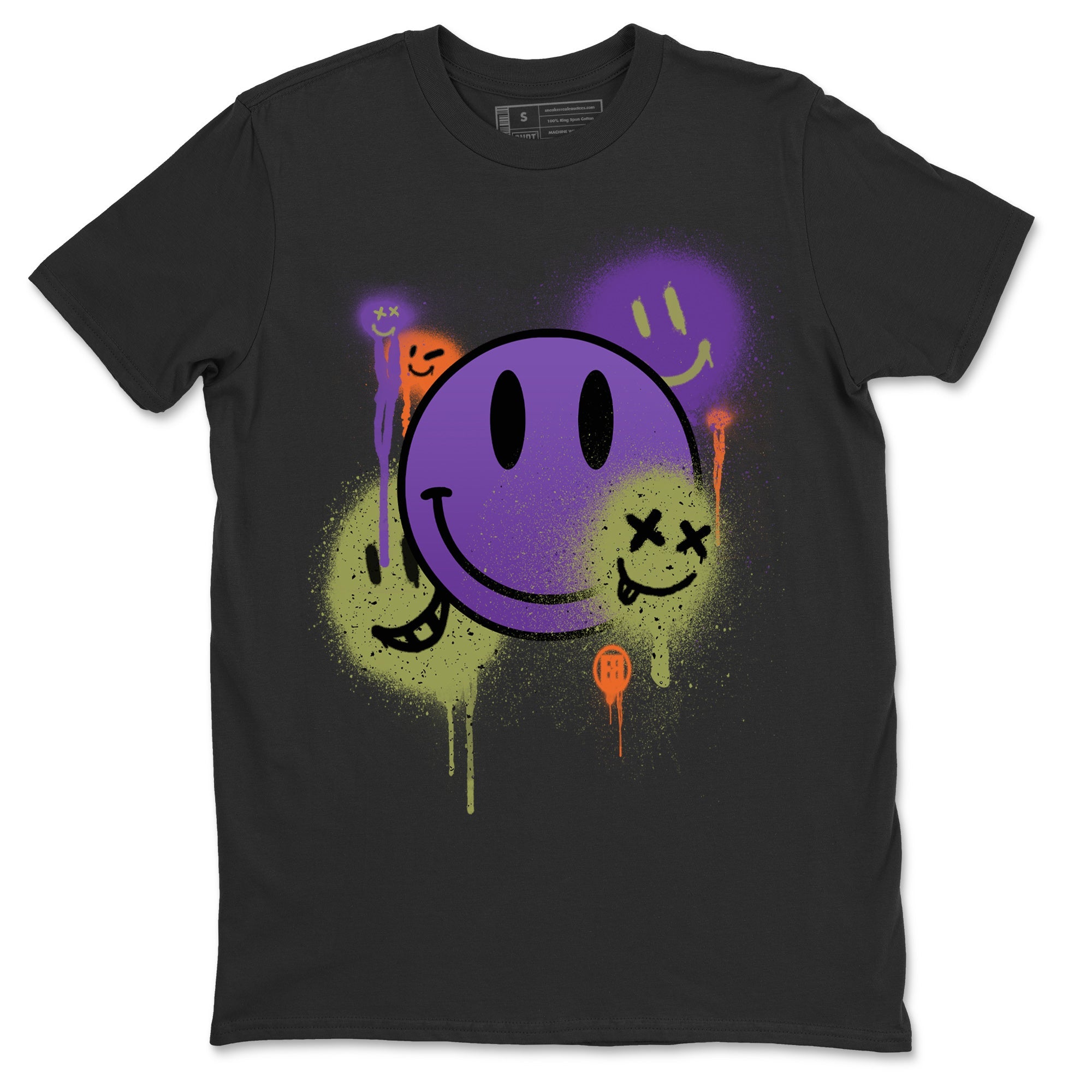 Jordan 4 Canyon Purple Sneaker Match Tees Smile Painting Sneaker Tees Jordan 4 Canyon Purple Sneaker Release Tees Unisex Shirts