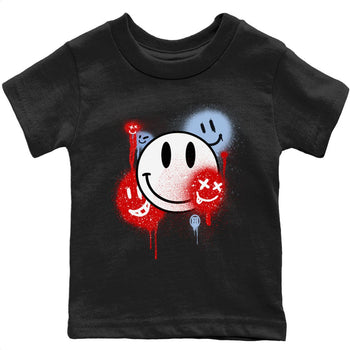 Jordan 6 Red Velvet Cookies Sneaker Match Tees Smile Painting Sneaker Tees Jordan 6 Red Velvet Cookies Sneaker Release Tees Kids Shirts