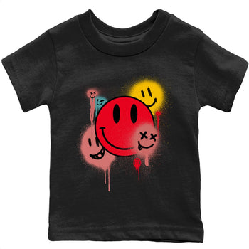 Yeezy 700 Hi-Res Red Sneaker Match Tees Smile Painting Sneaker Tees Yeezy 700 Hi-Res Red Sneaker Release Tees Kids Shirts