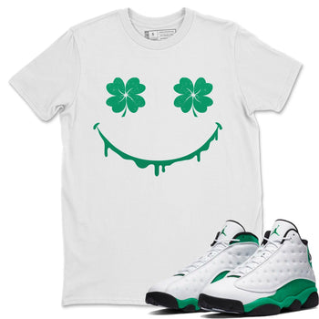Jordan 13 Lucky Green Sneaker Match Tees Smiley Face Sneaker Tees Jordan 13 Lucky Green Sneaker Release Tees Unisex Shirts