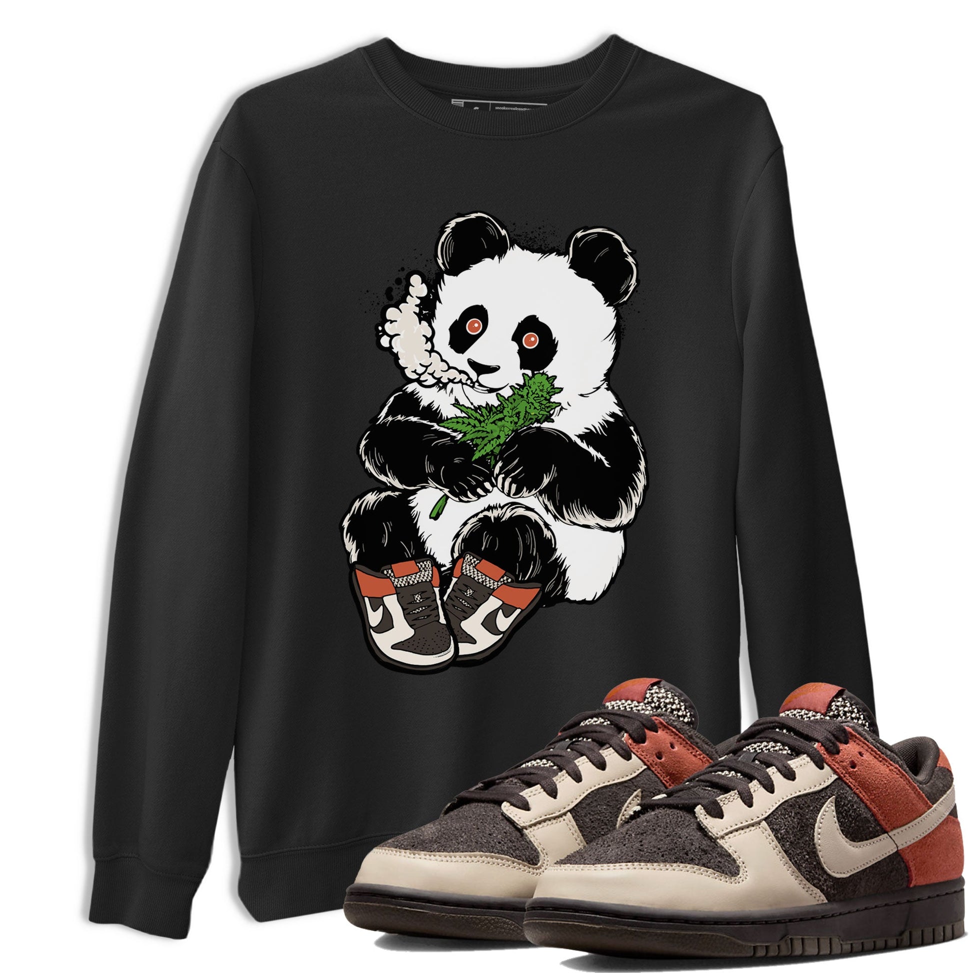 Nike Dunk Low Red Panda shirt to match jordans Smoking Panda sneaker tees Dunk Red Panda SNRT Sneaker Release Tees Unisex Black 1 T-Shirt