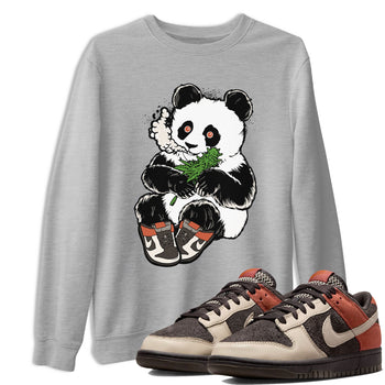 Nike Dunk Low Red Panda shirt to match jordans Smoking Panda sneaker tees Dunk Red Panda SNRT Sneaker Release Tees Unisex Heather Grey 1 T-Shirt