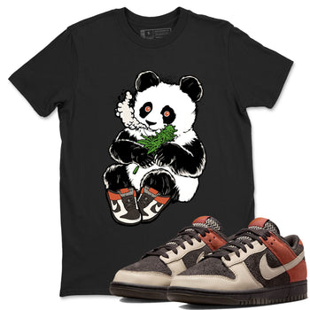 Nike Dunk Low Red Panda shirt to match jordans Smoking Panda sneaker tees Dunk Red Panda SNRT Sneaker Release Tees Unisex Black 1 T-Shirt