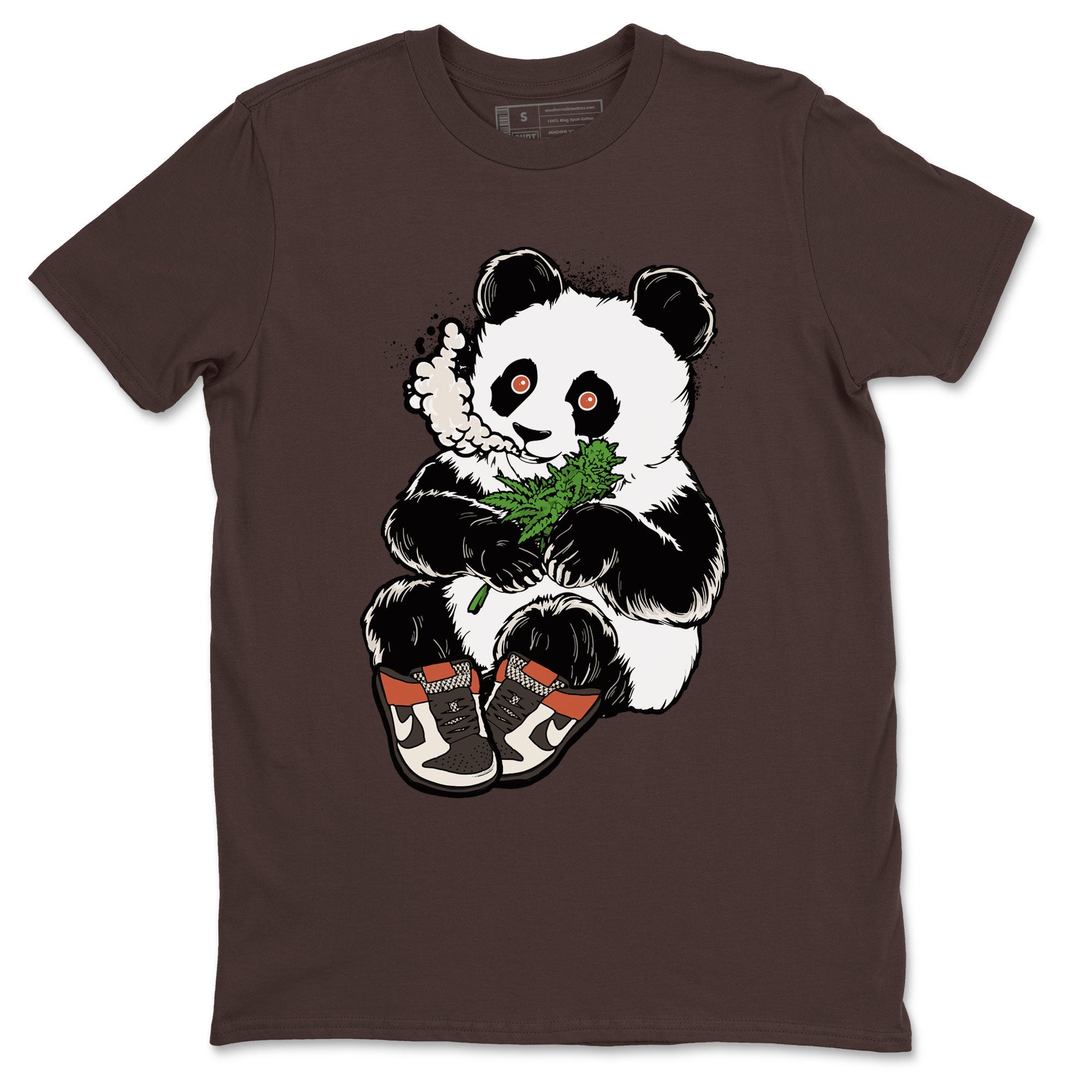 Nike Dunk Low Red Panda shirt to match jordans Smoking Panda sneaker tees Dunk Red Panda SNRT Sneaker Release Tees Unisex Dark Chocolate 2 T-Shirt