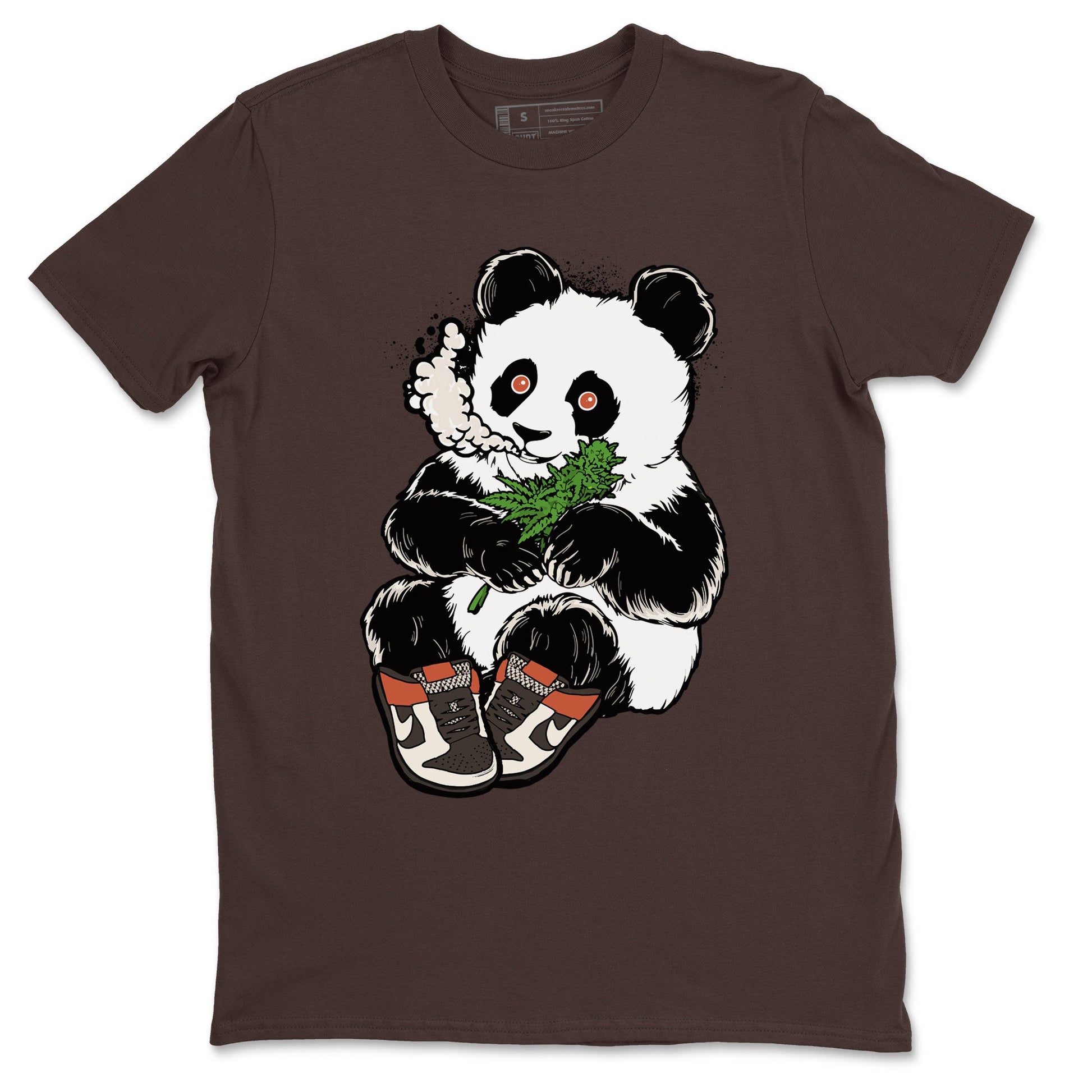 Nike Dunk Low Red Panda shirt to match jordans Smoking Panda sneaker tees Dunk Red Panda SNRT Sneaker Release Tees Unisex Dark Chocolate 2 T-Shirt