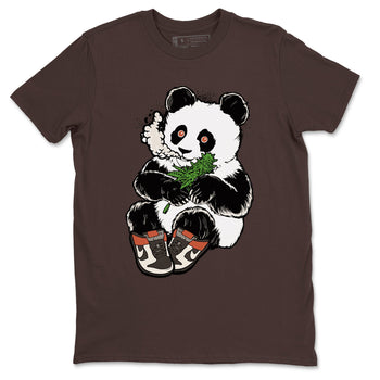 Nike Dunk Low Red Panda shirt to match jordans Smoking Panda sneaker tees Dunk Red Panda SNRT Sneaker Release Tees Unisex Dark Chocolate 2 T-Shirt