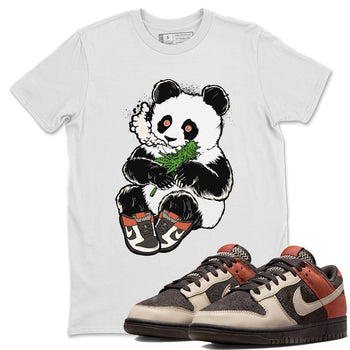 Nike Dunk Low Red Panda shirt to match jordans Smoking Panda sneaker tees Dunk Red Panda SNRT Sneaker Release Tees Unisex White 1 T-Shirt