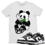 Dunk Panda Sneaker Match Tees Smoking Panda Sneaker Tees Dunk Panda Sneaker Release Tees Unisex Shirts