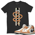 Jordan 1 Brushstroke Sneaker Match Tees Snake Sneaker Tees Jordan 1 Brushstroke Sneaker Release Tees Unisex Shirts