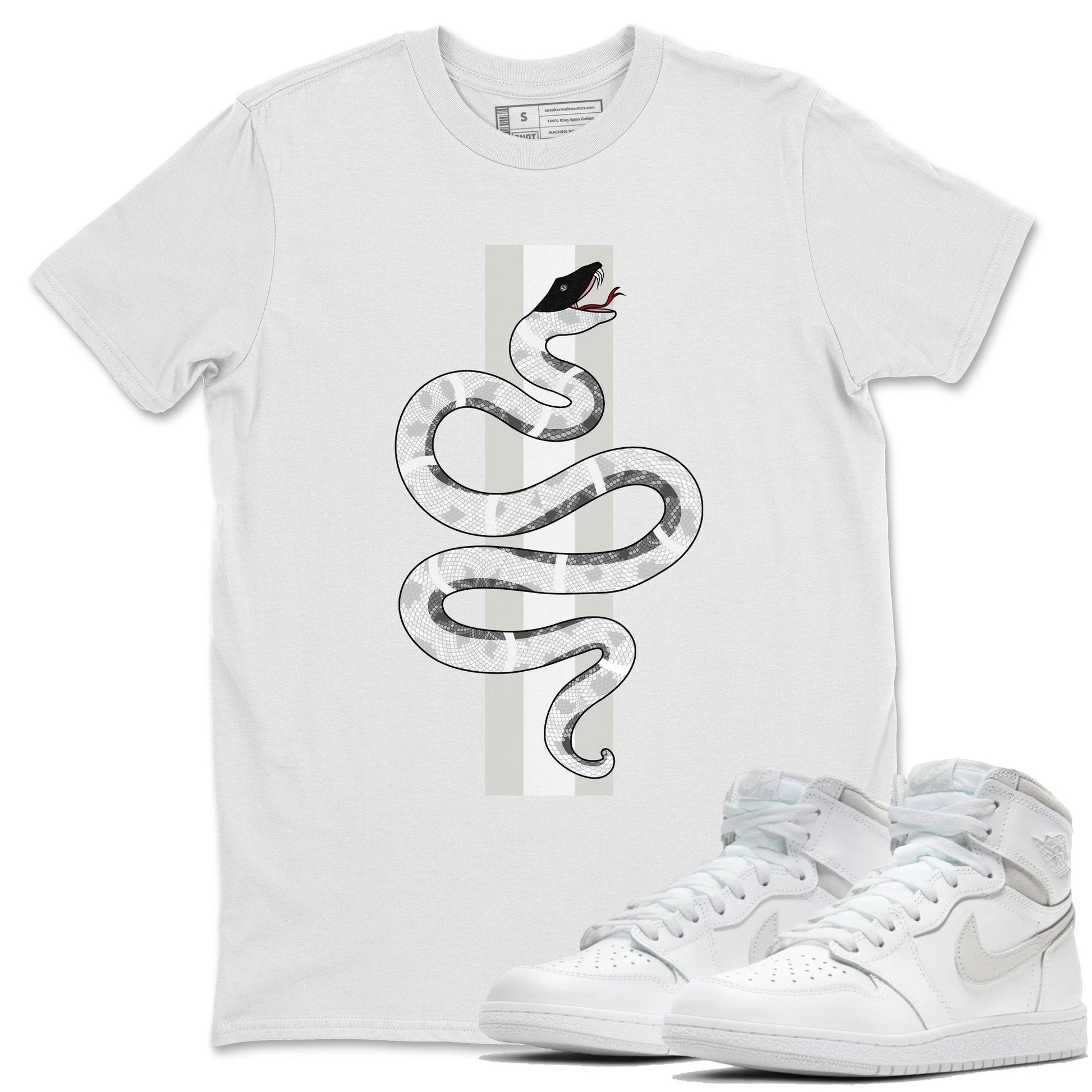 Jordan 1 Neutral Grey Sneaker Match Tees Snake Sneaker Tees Jordan 1 Neutral Grey Sneaker Release Tees Unisex Shirts
