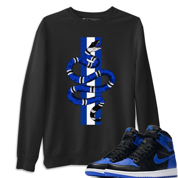 Jordan 1 Royal Black Sneaker Match Tees Snake Sneaker Tees Jordan 1 Royal Black Sneaker Release Tees Unisex Shirts